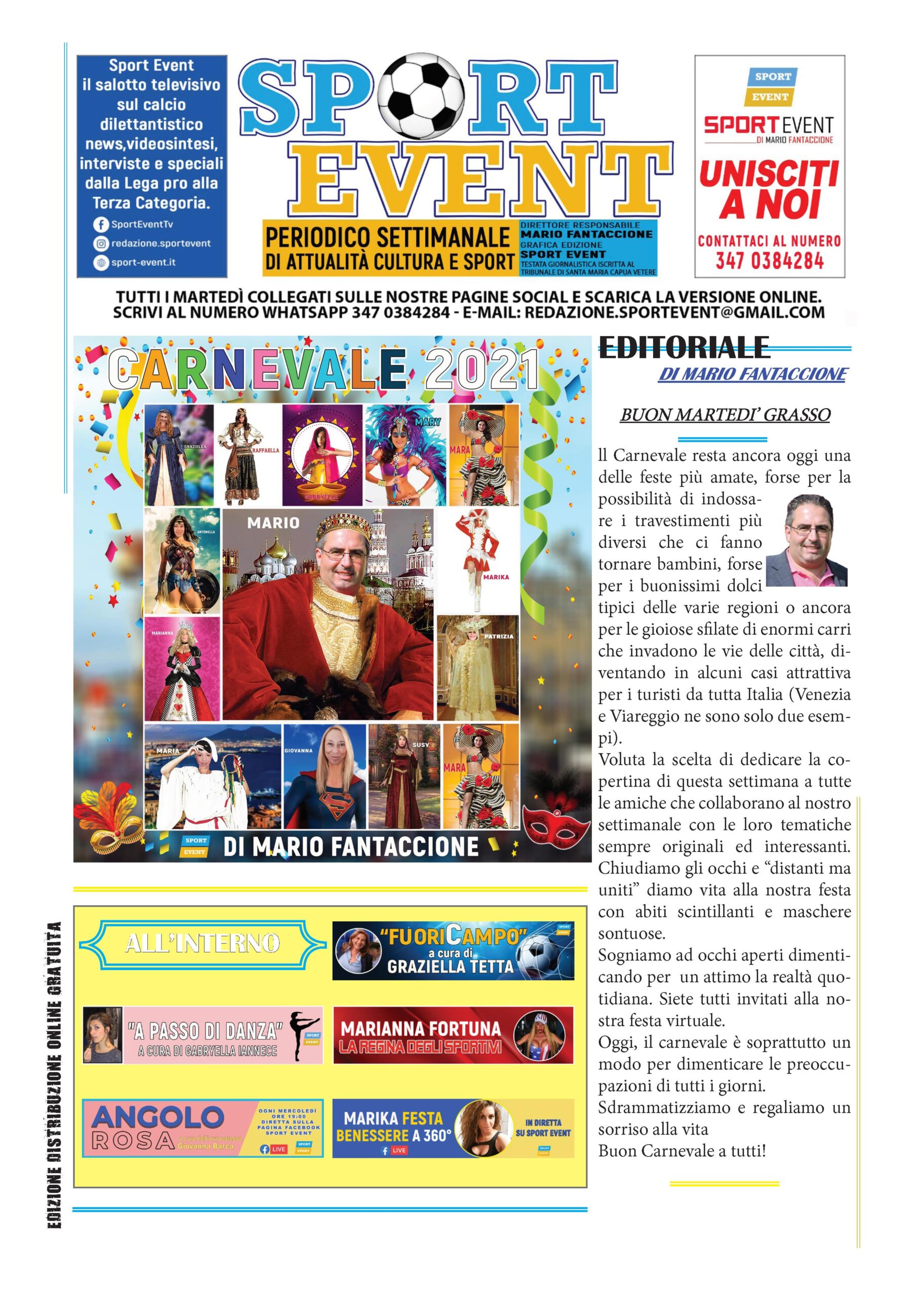 Settimo numero del settimanale Sport Event